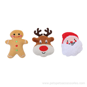 Cute christmas series soft plush catnip cat toy